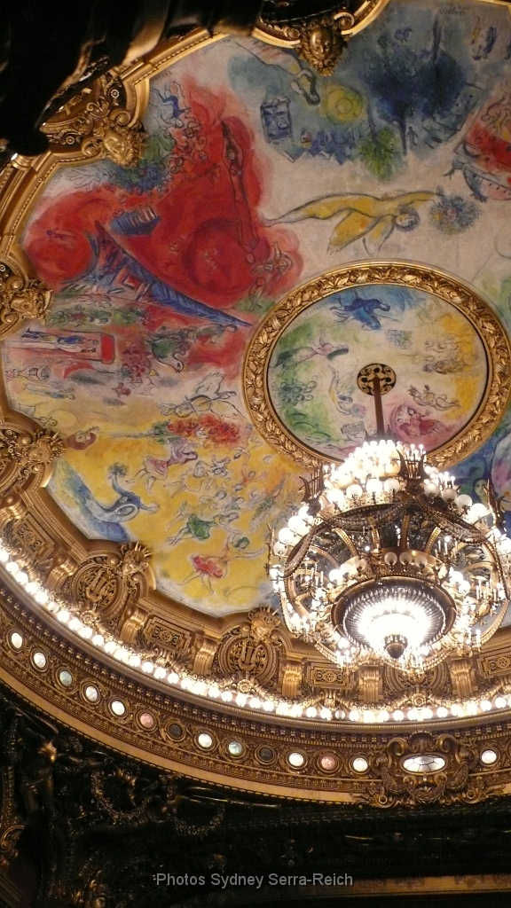 Plafond de Marc Chagall 1.JPG - Opéra Garnier.Plafond de Marc Chagall. 25 juillet 2011